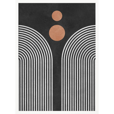 "Circles 3", art mural texturé encadré