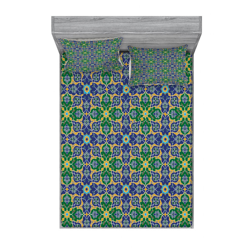Microfiber Sheet Set, Queen Sheet Set with Fitted Sheet
