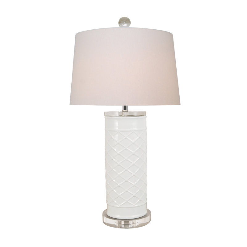Lampe de table blanche 27 po Dantes