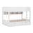 Full XL Over Full XL Bunk Bed With Storage Cabinets, LED Light And 2 Drawers-1002028479