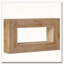 Farmhouse Fluted Console Table with Storage for Entryway