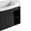Meuble-lavabo mural 28 po avec lavabo en céramique blanche et porte à fermeture en douceur, emballage KD-132915523-132915525