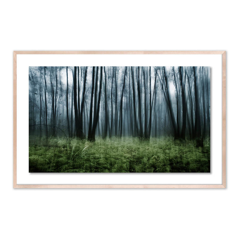 Eerie Trees IV Print by Jakob Wagner, 31" H x 48" W x 2.5" D, Natural