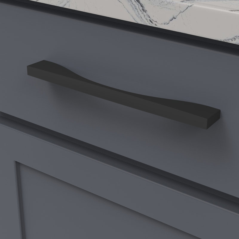 Channel Bar Pull, 8 13/16'', Matte Black