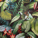 Tropical Collection Kiribati Floral Inspired 27.8' L x 27.5" W Wallpaper Roll