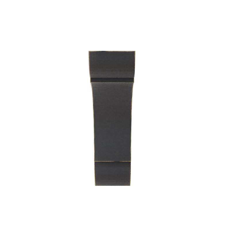 Support de décoration olympique en bois, H 10 po x l 1,75 po x P 10 po, Noir