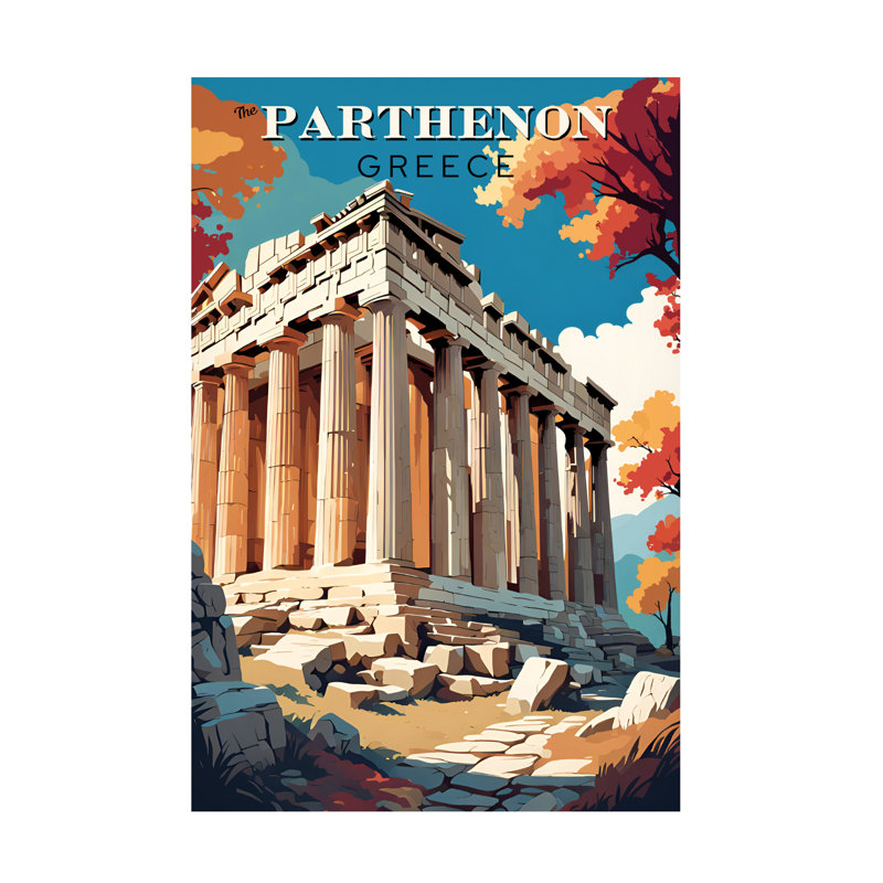 «Tina Lavoie The Parthenon Travel», affiche sur toile, H 12 po x l 19 po