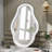 Wood Frame Asymmetrical Accent Mirror-1988437582