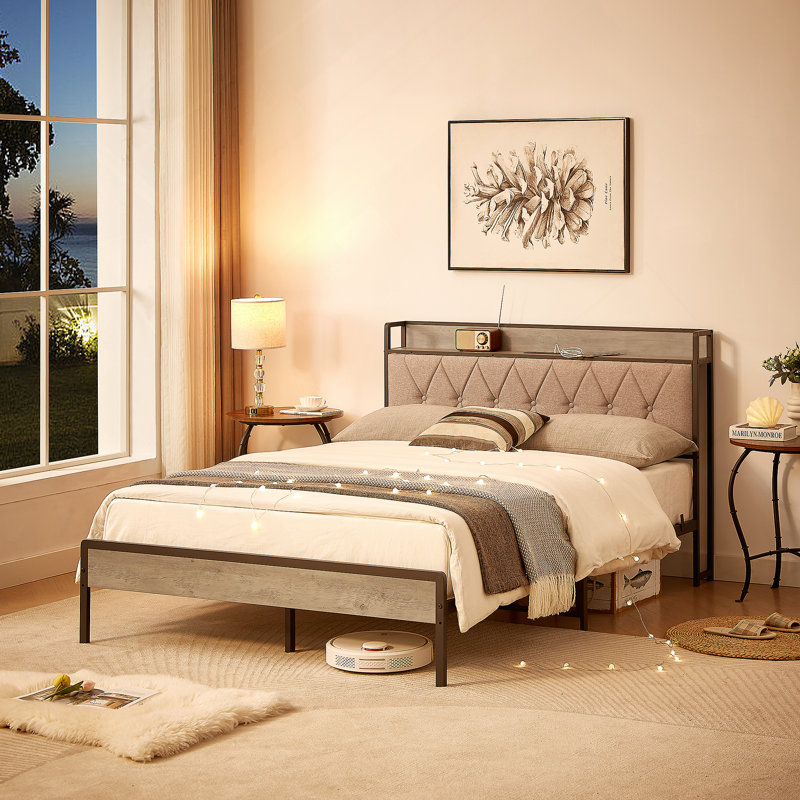 Kapalua Linen Standard Bed, Full, Gray