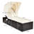 Jovanna Outdoor Wicker Chaise Lounge , Cushion Included