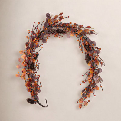 72"L Fall Eucalyptus Berry Garland