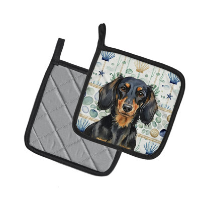 Paire de porte-casseroles en teckel