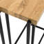 Petite table d'appoint avec design, finition savonneuse solide, idéale pour les collations, les boissons et les espaces de travail improvisés, avec une profondeur de 16,04 po, une largeur de 23,5 po et un poids de 10,89 lb. Handy Clever