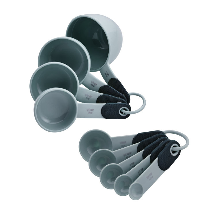 Measuring Cups And Spoons 9pc Green Set Dishwasher Safe Durable