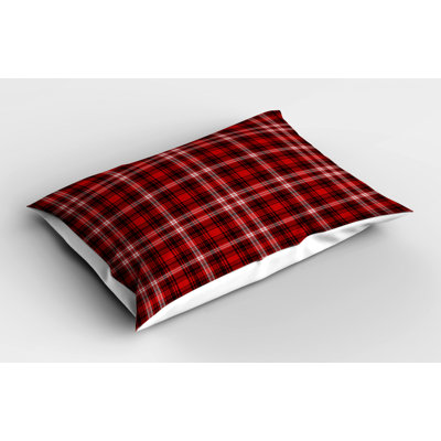 Country Polyester Plaid Sham Set