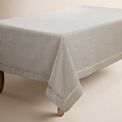 Tablecloth With Stripe Hemstitch Design