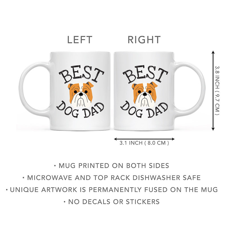 Tasse à café Best Dog Dad, Bulldog