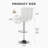 Charies Swivel Upholstered Adjustable Height Counter Stool-261456372-227121195-227121198