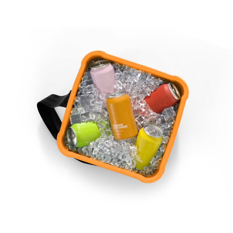 Citrus Orange EVA Foam Hybrid Soft-Hard Cooler