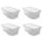 Life Storey 5.7L Shoe and Closet Storage Box Stacking Containers, Clear-96879437