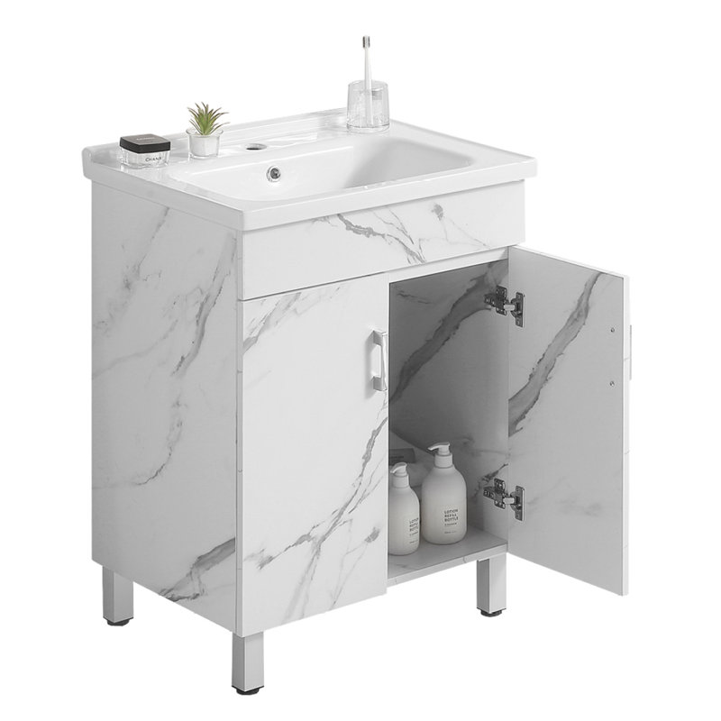 00''Bathroom Vanity,White  (Without Ceramic Basin)