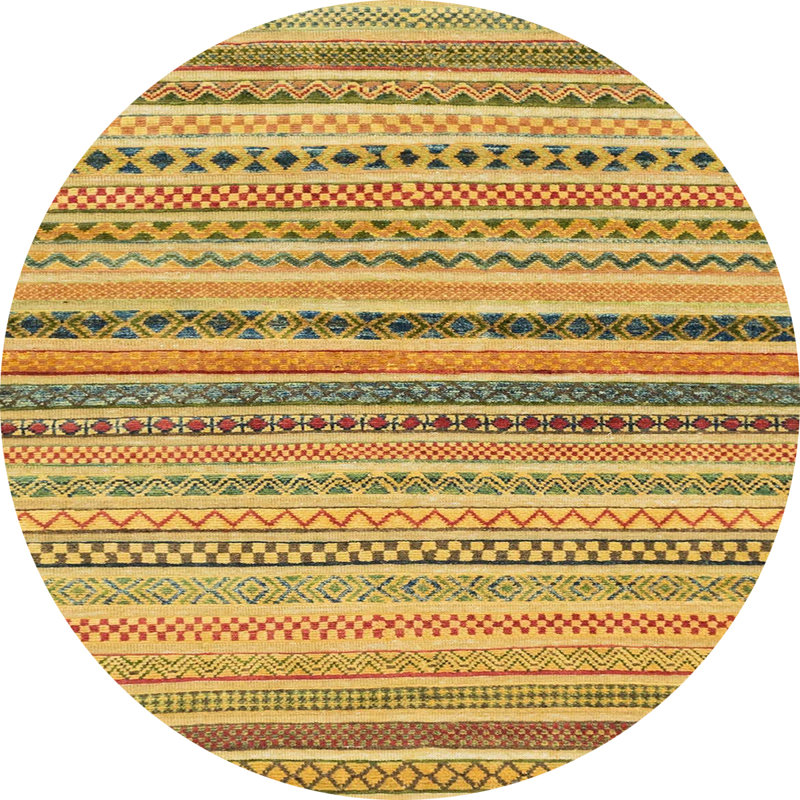 Abstract Indoor Rug, Round 5'