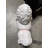 White Poodle Life Size Dog Statue