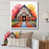 White Single Picture Framed