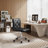Armless Desk Chair Set Of 2, Mid Back Swivel Office Chair, Adjustable Task Chair With Rolling Wheels And Modern Tufted-353128364