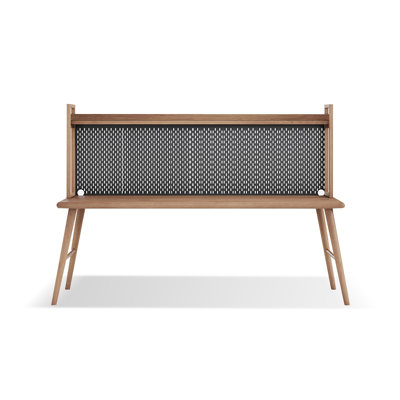 Bureau noyer + bois massif rectangulaire noir + fer
