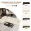 Modular Corduroy 404cm 4-seater Sofa With 1 Ottoman, No Assembly Required, With High Rebound Sponge-8582555