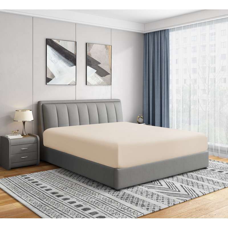 Swift Home Ultra-Soft 16" Deep Fitted Sheet - Essential 1800 Series Microfiber - Fits Mattress up to 16" Thick - Peach Fuzz, Durable, Easy Care