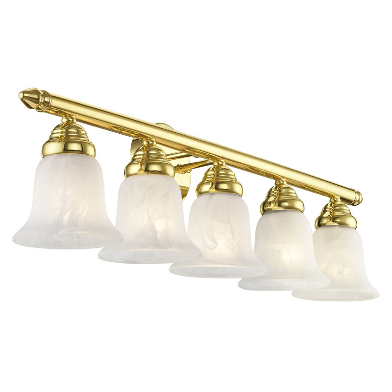Hardin 5 - Light Dimmable Bath Bar, Polished Brass