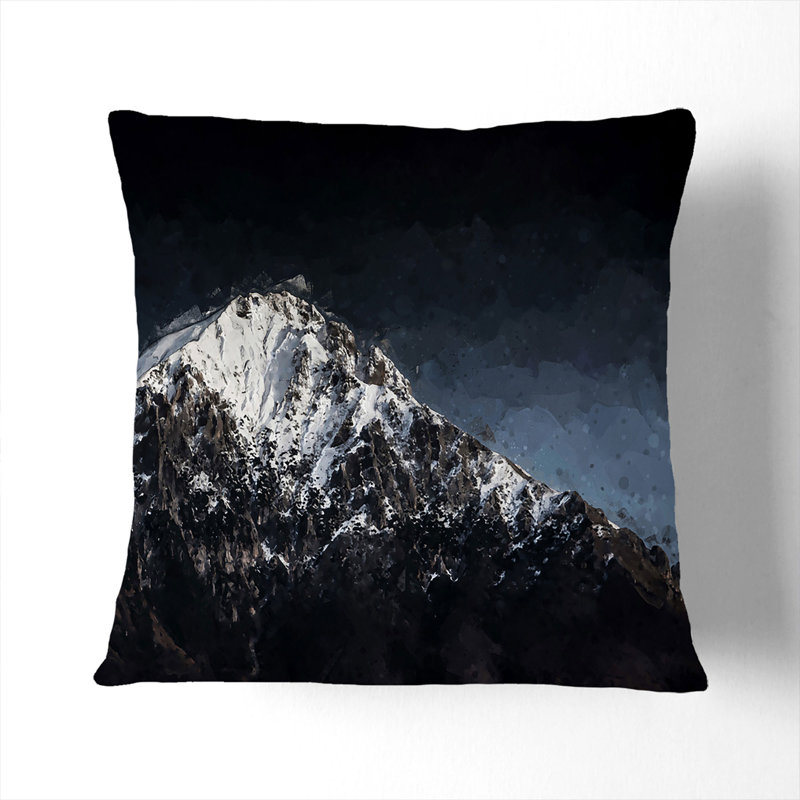 Square Cushion, 55cm H x 55cm W x 20cm D, Black
