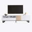 Meuble télé moderne pour téléviseur 80 po avec console de rangement double-112473736