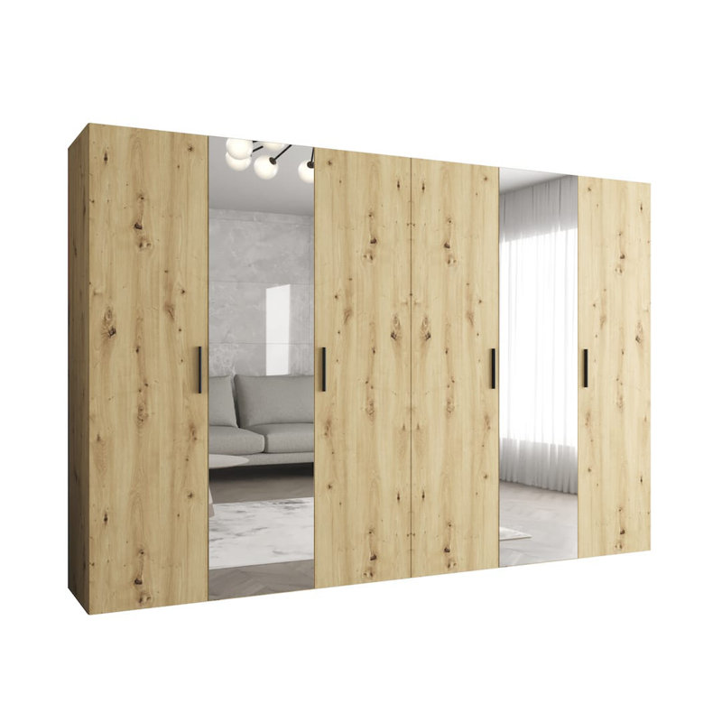 Bidle Manufactured Wood Wardrobe, Oak