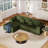 108.3" Sectional Foam Couch-1460734141