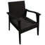 Ensemble de patio avec de magnifiques coussins et une table au design moderne. Chaises avec housses amovibles.