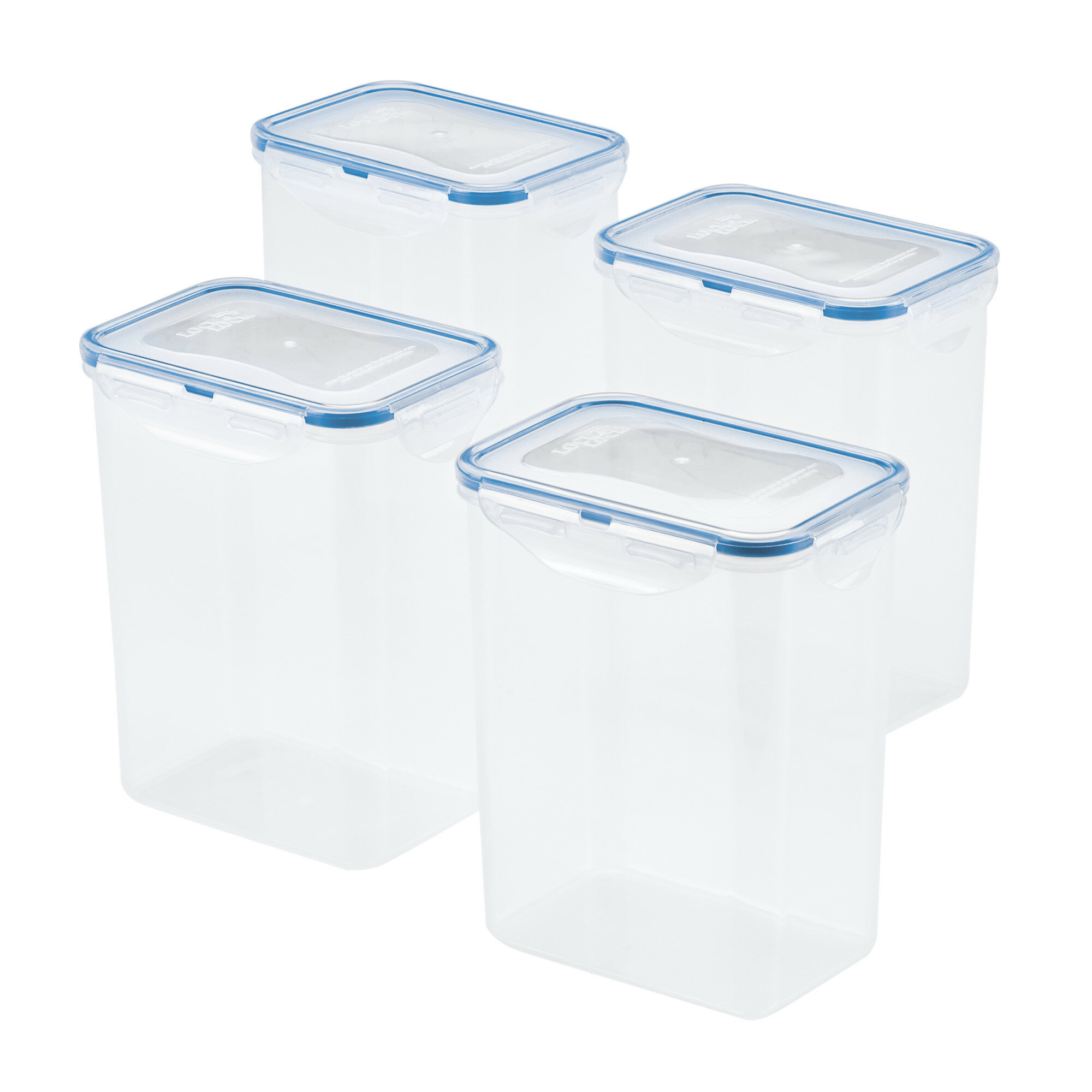 LocknLock Easy Essentials Pantry 7-Cup Rectangular Food Storage Container,  Set of 4 & Reviews