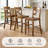 Solid Wood X-Back Counter Height Bar Stool-95448277-95448282