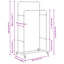 80cm Rolling Clothing Rack-1815017596