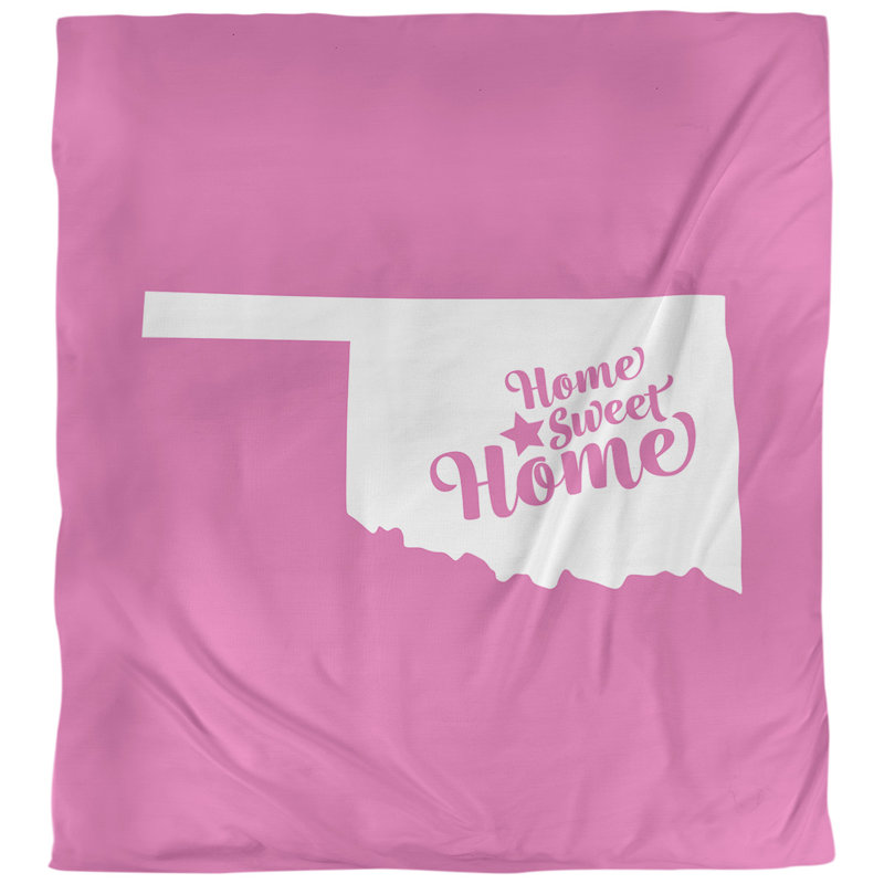 Housse de couette oklahoma pour la ville home, Polyester brossé, Housse de couette pour très grand lit, Rose