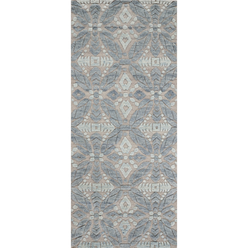 Bariloche Wool Geometric Area Rug, Runner 3' x 12'