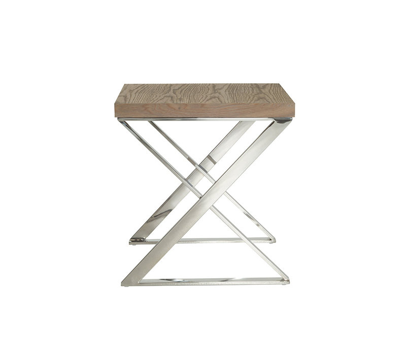 Aion Solid Wood Top End Table