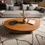 Versatile Mobile Bamboo & Glass Side Table