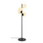 Lampe sur pied glamour avec corps en métal et capuchon en verre, hauteur de 51,2 po | Diamètre du capuchon 15 po, hauteur du capuchon 15 po | 4 x douilles E27 (40 W maximum) | Câble de 6,6 pi | Finition élégante, parfaite pour le salon, la chambre à-1828682822-1828682840