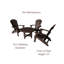 Ensemble de table de conversation et chaise Adirondack pliante Ansel-998835677
