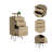 Augusta Light Dresser, Hairpin Legs, Superior Top,Three Drawers-2143138175