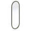 Miroir ovale en fer de style antique, pour décorer le salon, la chambre à coucher, le vestibule - miroir argenté et l'entrée-848085628