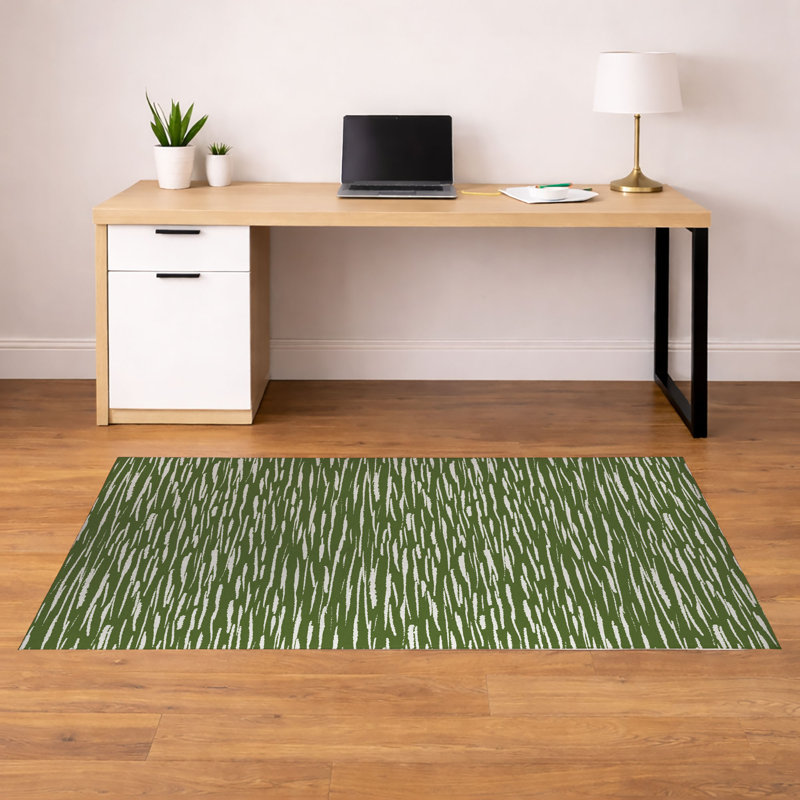 Tapis de bureau léger Spectrum Strands, 36" W x 24" D, Olive Green